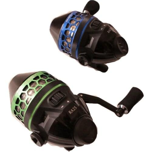 RA 25 Fishing Reel Compound Bow Slingshot Shooting Fish+ Bracers Closed Metal Wheel Outdoor Hunting with 0.28 Nylon Line 120m