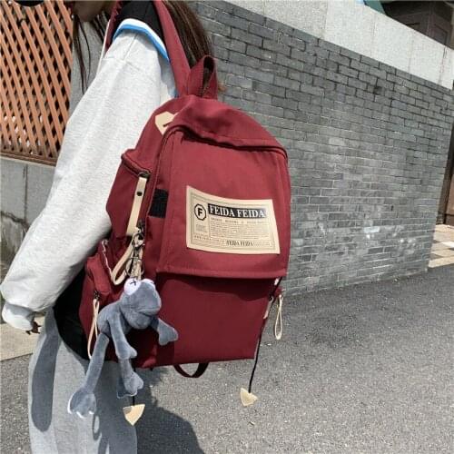 School Bag Male Student Shoulders Large Capacity Couple Backpack Fashion Cool Backpack Female College Teen Computer Bag mochila