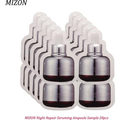 MIZON Night Repair Seruming Ampoule Sample 20pcs Facial Cream Serum Skin Care Anti-aging Face Lifting Firming Korea Cosmetics