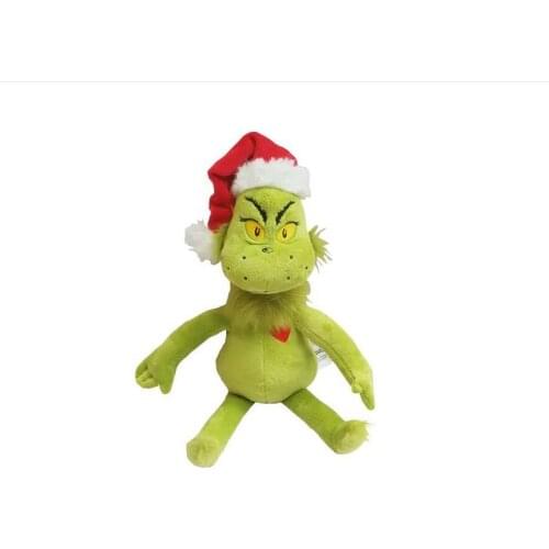 15 "hoge kwaliteit oorsprong Dr Seuss Hoe de Grinch Stole Christmas met Santa Hoed Pluche Xmas Gevulde Knuffel kinderen