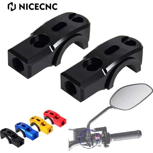 M10 Rotating Bar Clamp Holder Adaptor Right-Hand Thread Rear View Mirror Mounts For KTM Polaris For Honda Yamaha For SUZUKI ATVs