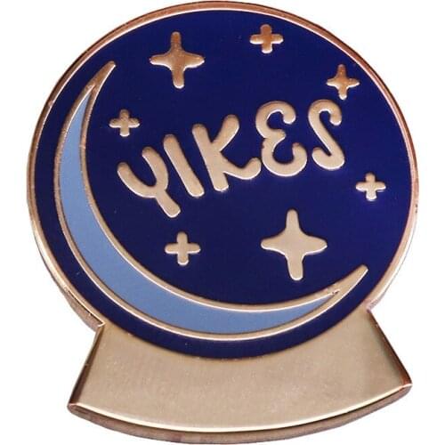 Crystal Ball Hard Enamel Pins Collect Funny Metal Cartoon Brooch Backpack Hat Bag Collar Lapel Badges Men Women Fashion Jewelry