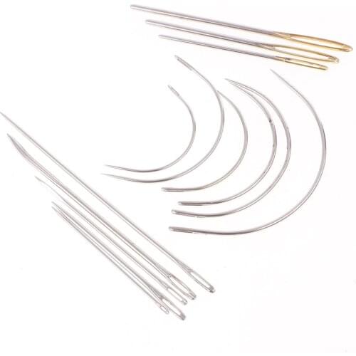 14 Pieces Hand Repair Upholstery Sewing Needles Carpet Leather Curved Canvas for DIY Apparel Sewing Fabric Craft Accessories