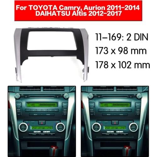 2 Din Radio Fascia for TOYOTA Camry Aurion DAIHATSU Altis DVD Stereo CD Panel Dash Mount 11-169