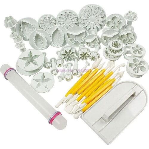 20set 46Pcs/set Fondant Sugarcraft Cake Decorating Plunger Cutters Mold Icing Mould Tools Grade Plastic Mould Set Making Cake