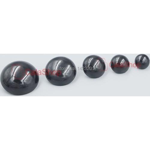 50 Pcs / Lot 25mm 30mm DIY hand sewing Glossy Round Black Shank Button For Bear Doll Nose Eyes Toy Crafts