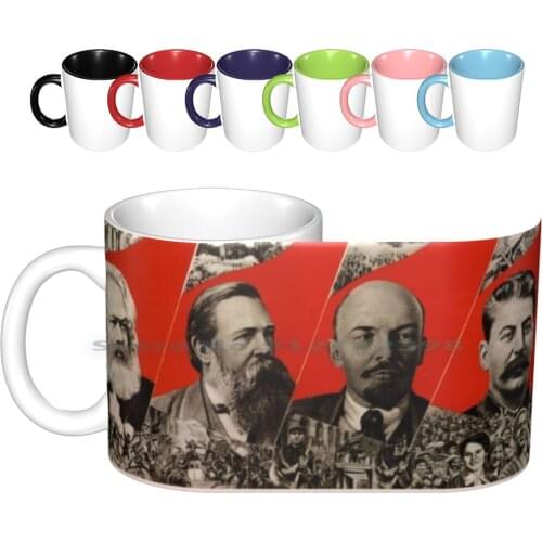 Communists Ceramic Mugs Coffee Cups Milk Tea Mug Communists Marx Engels Lenin Stalin Ussr Soviet Communism Marxism Marxist