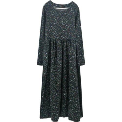 Summer Long Dresses Autumn Floral Print Boho Beach Women Tunic Maxi Dress Femininos Clothes Vestidos de festa Plus Size 6XL