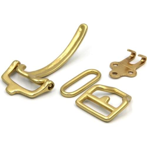 Littleton Cavalry Brass Belt Buckles Engraved