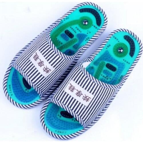 Massage slipper acupoint pebbled foot sole anti-slippery foot sole health care indoor household cool slippers female summer