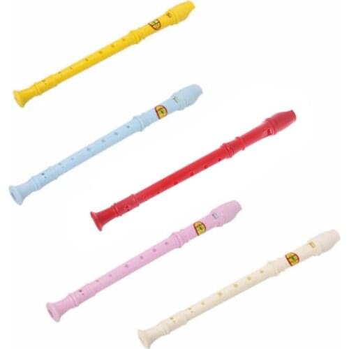 New unique structure plastic musical instrument soprano recording flute 8 holes to cultivate childrens interest music lovers