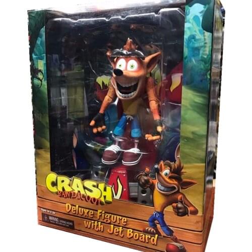 Neca Crash Bandicoot Action Figure Collectible Crash Bandicoot Figure Model Toy Crash Gift Classic Game 18cm