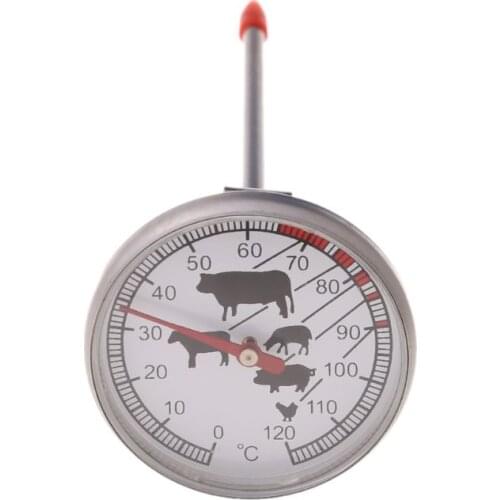 Stainless Steel Instant Read Probe Thermometer BBQ Food Cooking Meat Gauge