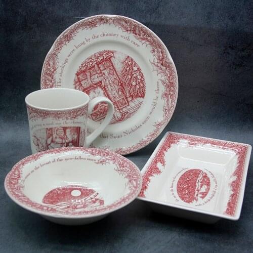 Twas The Night Ceramic Platter steak dishes Home pattern ceramic dish dishes marble plate dinner plate platter