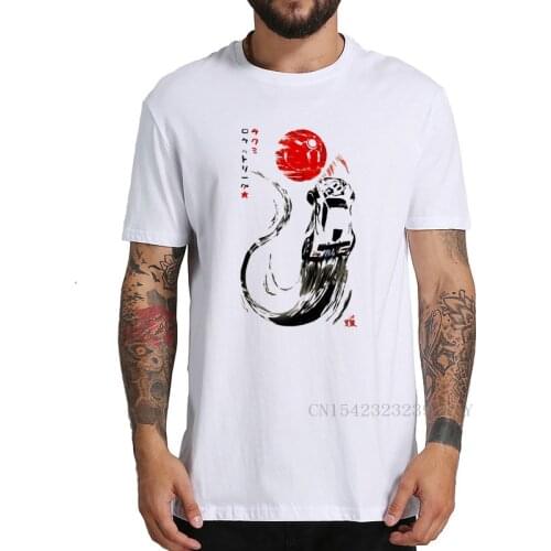 Rocket League Novelty Short Sleeve Mans T-Shirts Rocket Sumi-E Tshirt 100% Cotton Comfortable Premium Tees Tops Drop Ship