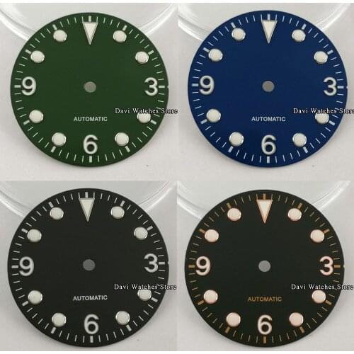New 29.2mm Bliger Nologo Watch Dial Luminous Dial Fit NH35/NH35A ETA2824/2836 Miyota 8205/8215/821A DG2813/3804 Movement