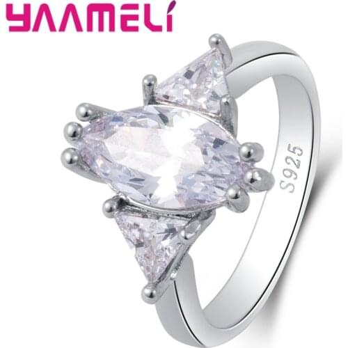 New Arrivals White Horse Eye Zirconia Rings 925 Silver Love Luxury Jewelry Women Wedding Party Fashion Ring As Love Gift