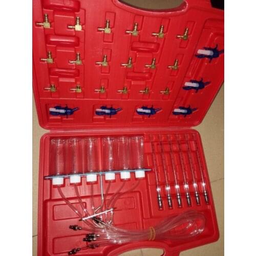 Wholesale 2sets True Pictures DHL Free High Quality New Diesel Injector Flow Meter Test Kit Common Rail Adaptor Fuel Tester Set