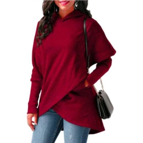 Autumn Winter Fashion Irregular Women Hoodies Plus Size 5XL Pocket Pullover Hoodie Female Casual Warm Hooded Sweatshirt