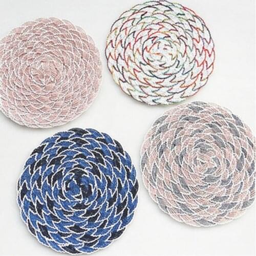 Placemat Coasters No Smell Heat Insulation Comfortable Easy Clean PP Tea Coffee Cafes Cup Coaster Outdoor Picnic Mats