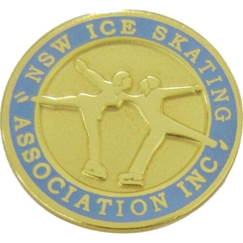 Manufacturer custom letter alloy coin round skating coins