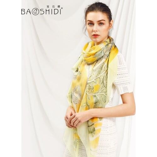 Jewel butterfly silk spring and autumn versatile shawl Silk Scarf Shawl / Taoyuan dream