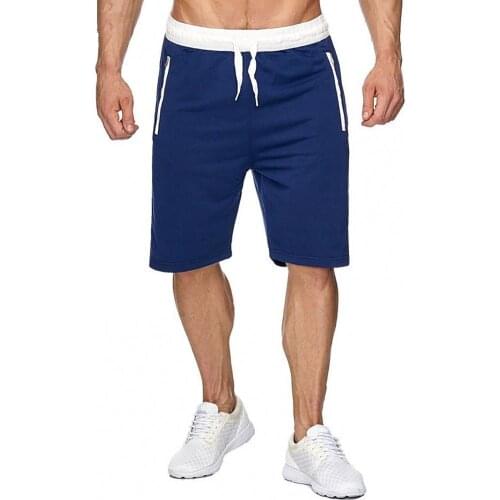 Men Casual Shorts Breathable Drawstring Zipper Pockets Summer Sports Shorts Daily Wear Beach Shorts Summer 2021