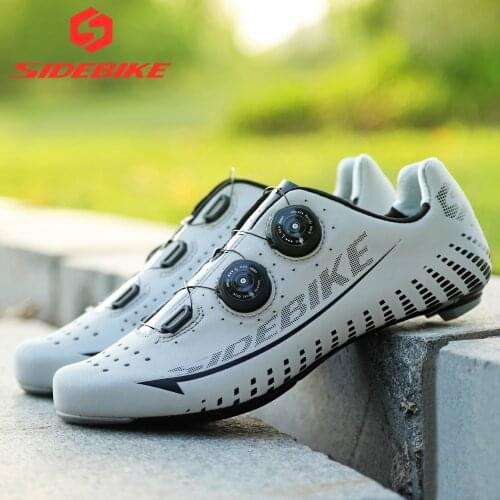 Sidebike 3M Reflectiv Carbon Ultralight Cycling Shoes self-Locking Racing Bike Shoes Road Bike Athletic Riding Shoes Ciclismo