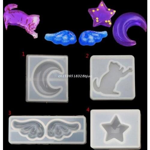 Moon Star Cat Wing Shape Jewelry Silicone Mold DIY Craft Tool Jewelry Making Dropship