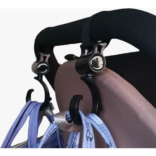 Baby Hanger Baby Bag Stroller Hooks Pram Rotate 360 Degree Baby Car Seat Accessories Stroller Organizer