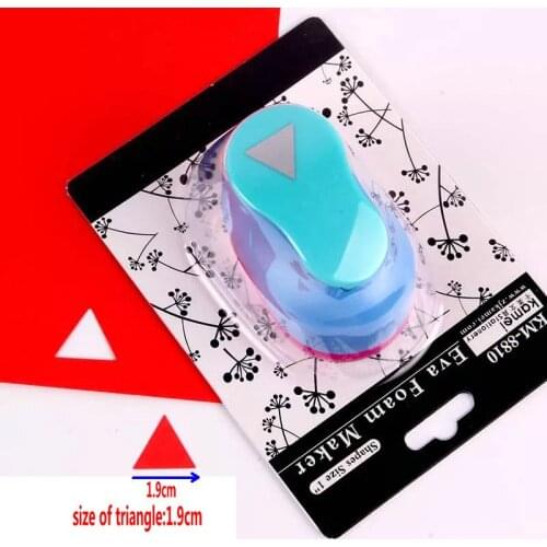 5/8"-3" triangle craft punch hole punch EVA punches foam paper maker Geometry scrapbooking puncher Embossing device paper cutter
