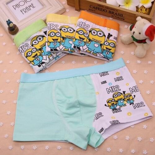 1Pcs Age 2-13Years Boys Panties Cartoon Boys Cartoon Underwear Cotton Baby Clothes Briefs