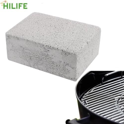 Removing Stains Brush 2Pcs Handheld BBQ Cleaning Stone Barbecue Scraper Griddle BBQ Grill Cleaning Brick Block