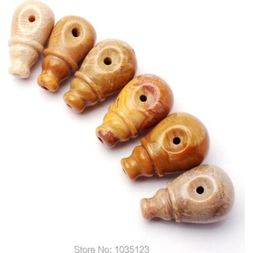 High Quality 16,18,20mm Natural Color Drop Shape Coral Stone Tibet Guru DIY Creative Jewellery Making Loose Beads 1 Pcs wj309