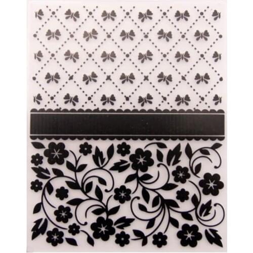 YINISE Plastic Embossing Folder For Scrapbook Stencils FLOWER BOW DIY PAPER Album Cards Making CRAFT SUPPLIES Scrapbooking MOLDS