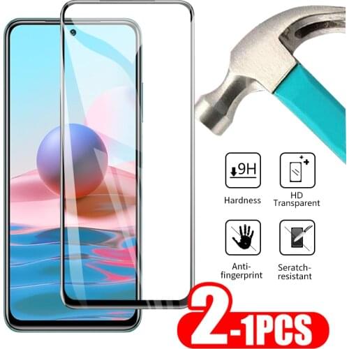 1-2PCS For Xiaomi Redmi Note 10 10S Screen Touch Glass Protector For redmi note 10 pro max phone Protector Screen Tempered Glass