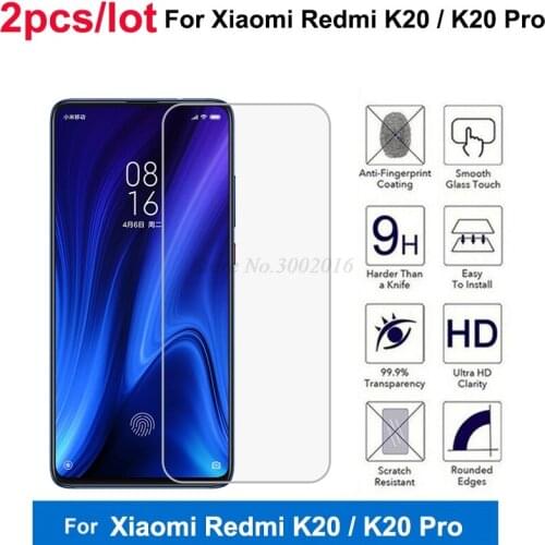 2Pc For Glass Xiaomi Redmi K20 Pro Phone Screen Protector Tempered Glass For Xiaomi Redmi K20 Glass Protective Front Film 6.39