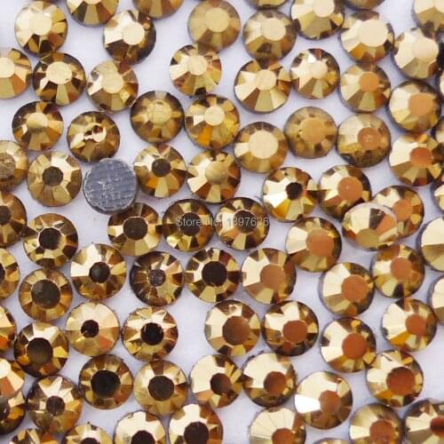 AAAA SS6 SS10 SS16 SS20 SS30 Gold DMC Hot Fix Crystal Rhinestones flatback Iron-on loose nail hat garment phone decorations glue