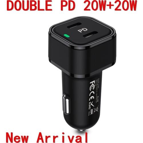 2021NEW PD 20W USB Car Charger Quick Charge Type C Fast Charging USB PD3.0 40W Charger For iPhone 12 Pro Max Xiaomi Huawei