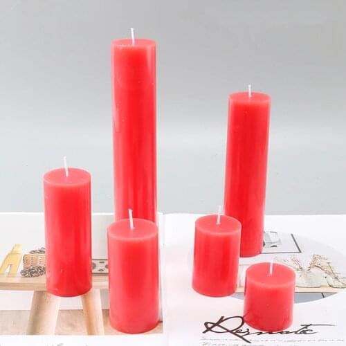 Birthday dec handcraft diameter 4cm DIY candle mold pc flat top multi size candle holder cylindrical diy candle moulds lz33