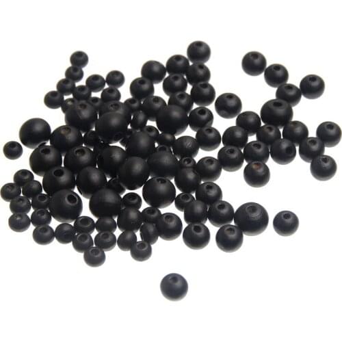 Wooden Beads High Qualit Black 6 8 10mm Spacer Beading Wood Beads For Pacifier Clip Jewelry Findings Making DIY Necklace