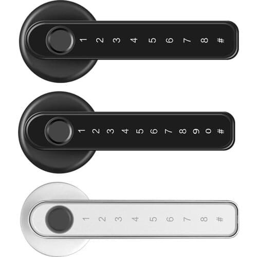 Electric Fingerprint Lock App Bluetooth-compatible Remote Control Biometrics Password Code Door Lock With Mechanical Key