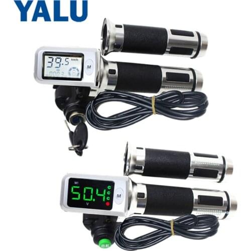 36V 48V 60V Waterproof LCD Display Speed Electric Scooter Digital Twist Throttle Hall Speedometer Show Ebike Three Speed mileag
