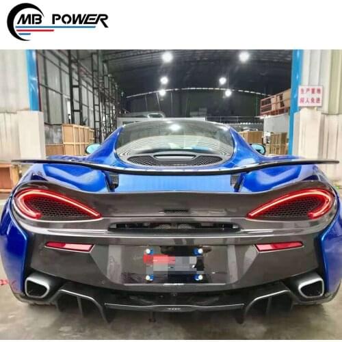 Carbon finber ML 570s 570C rear lip spolier empennage fit for 570S 540C NOV style car back rear spoiler wings