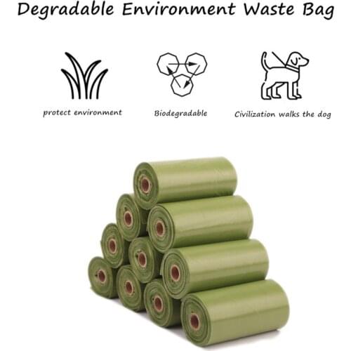 Cat dog poop bag degradable environmental pet waste bag outdoor pet feces bag pet dog trash cleaning supplies