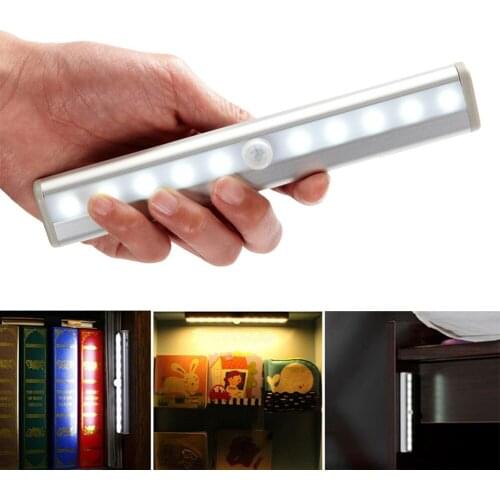 10LEDs Strip 5V usb Charging Motion Sensor Under Cabinet Light Kitchen Lighting Cupboard Closet Bed Room Light LED Strip Lamp 3m