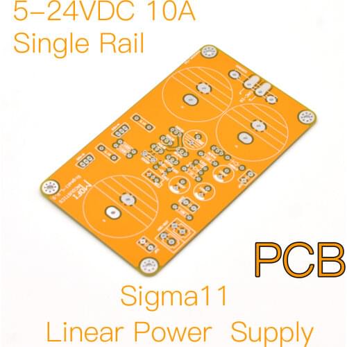 MOFI-Sigma11 Fully Discrete Linear Power Supply (Single Rail 5-24VDC-10A) PCB