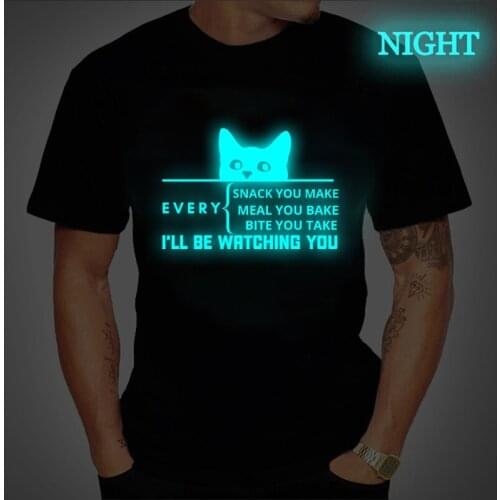 Camiseta Luminous Mens T Shirts Funny Letters Every Snack You Make Every Meal You Bake Printed Harajuku Men/women T-shirts Tops