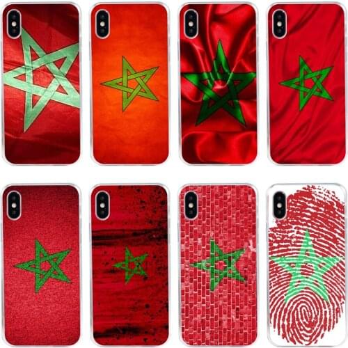 47H Morocco Flag Soft Silicone Tpu Cover phone Case for iphone 5 5s se X XR XS Max case