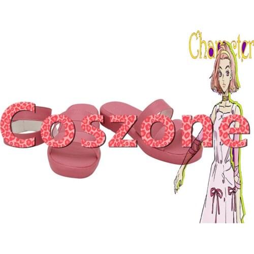 JoJos Bizarre Adventure Sugimoto Reimi Cosplay Shoes Boots Halloween Party Cosplay Costume Accessory